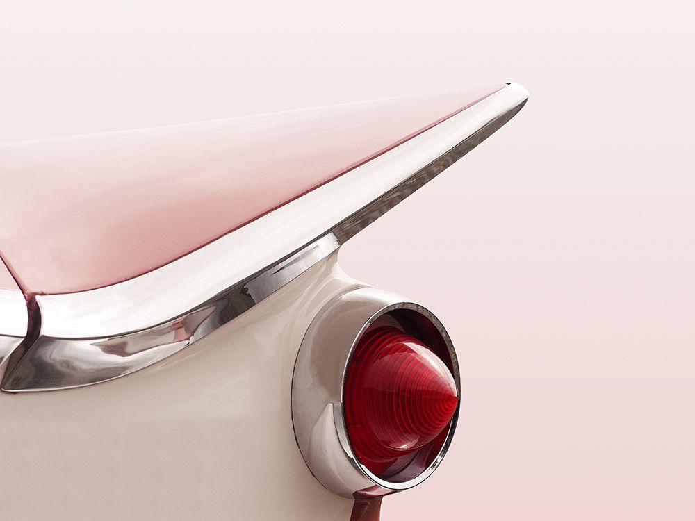 Art Print: Us Classic Car 1959 Electra Tail Fin Abstract