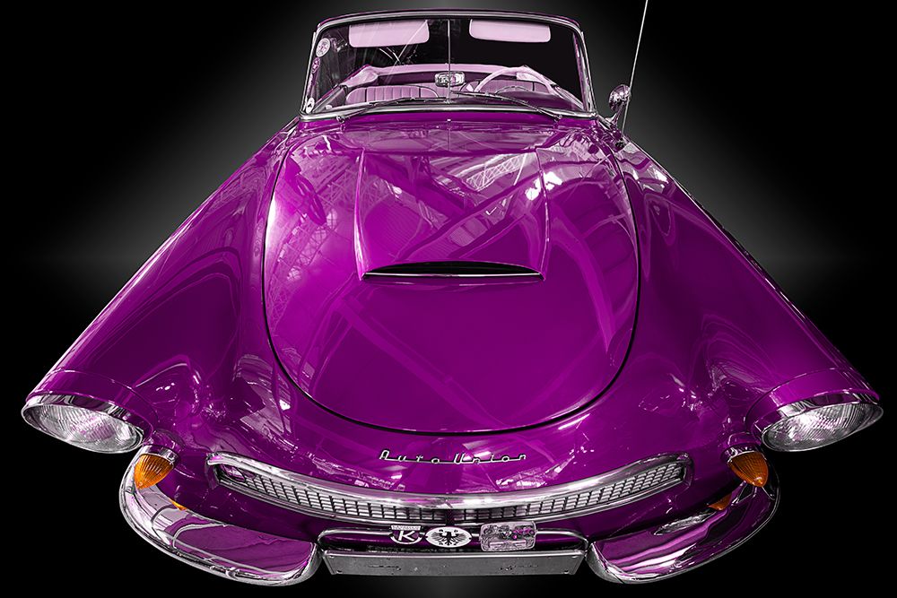 Wall Art Painting id:501053, Name: The pink Cabriolet, Artist: Weber, Roland