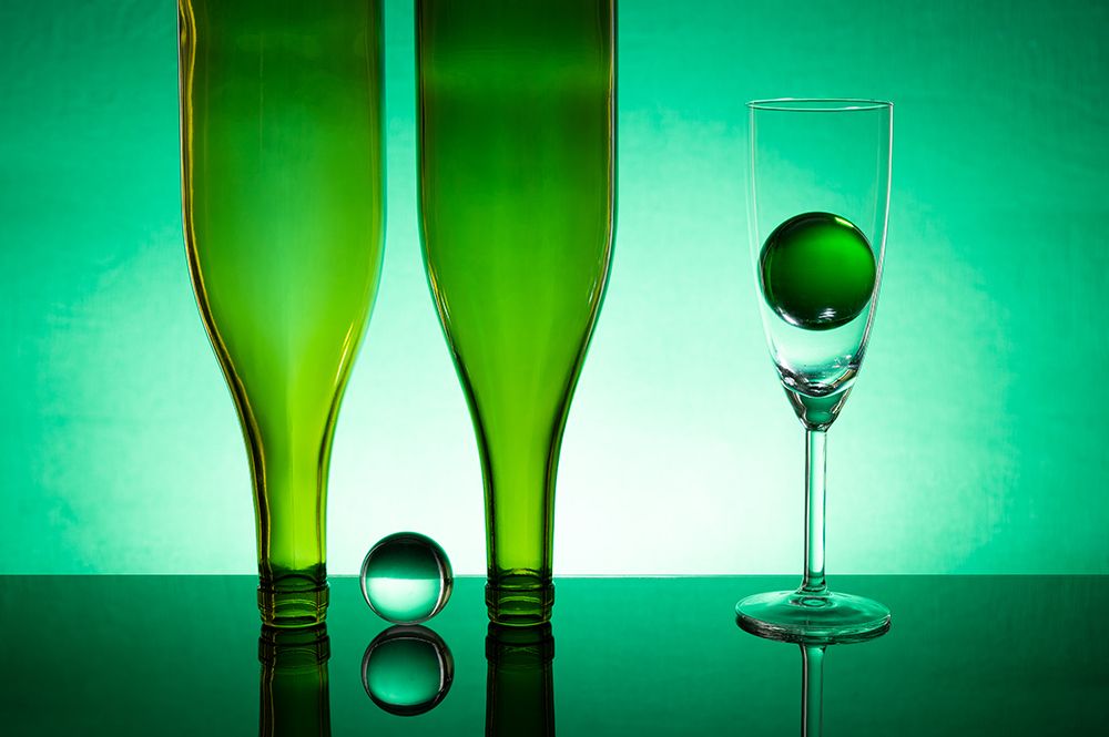 Art Print: Green Glass 13