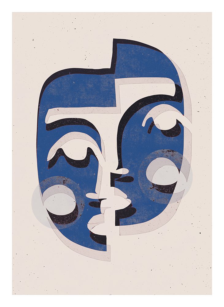 Art Print: The Mask (Blue)