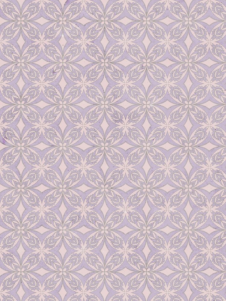 Art Print: Geometric Purple Tile Pattern