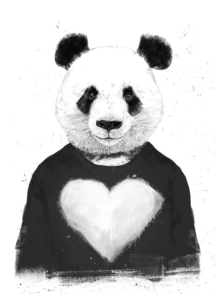 Wall Art Painting id:543020, Name: Lovely Panda, Artist: Solti, Balazs