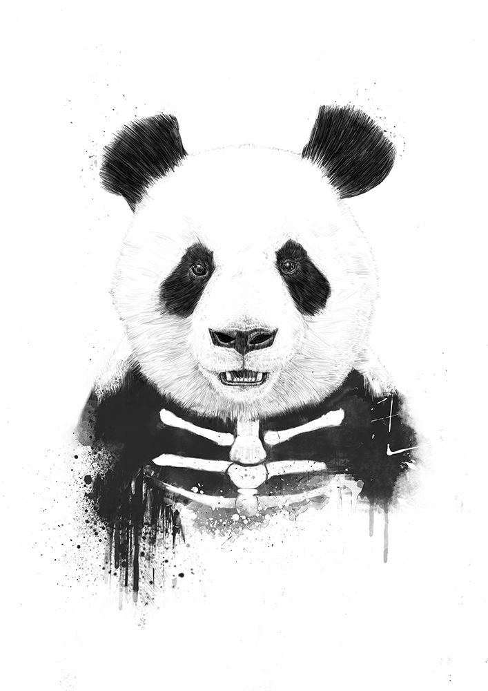 Wall Art Painting id:564766, Name: Zombie Panda, Artist: Solti, Balazs