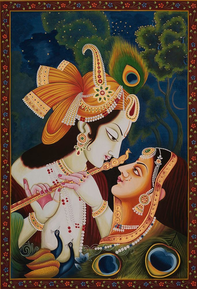 Wall art: RADHA KRISHNA PAINTING, by Imagineers Studio