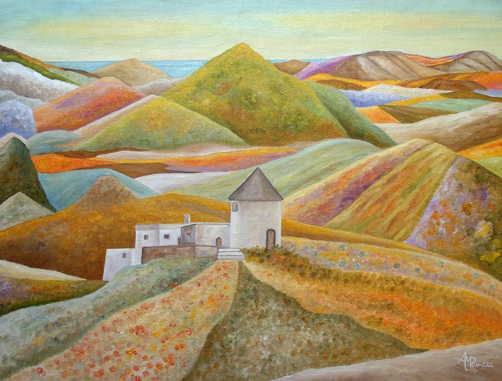 Wall art: As the Valley Grows, by Pomata, Angeles M.