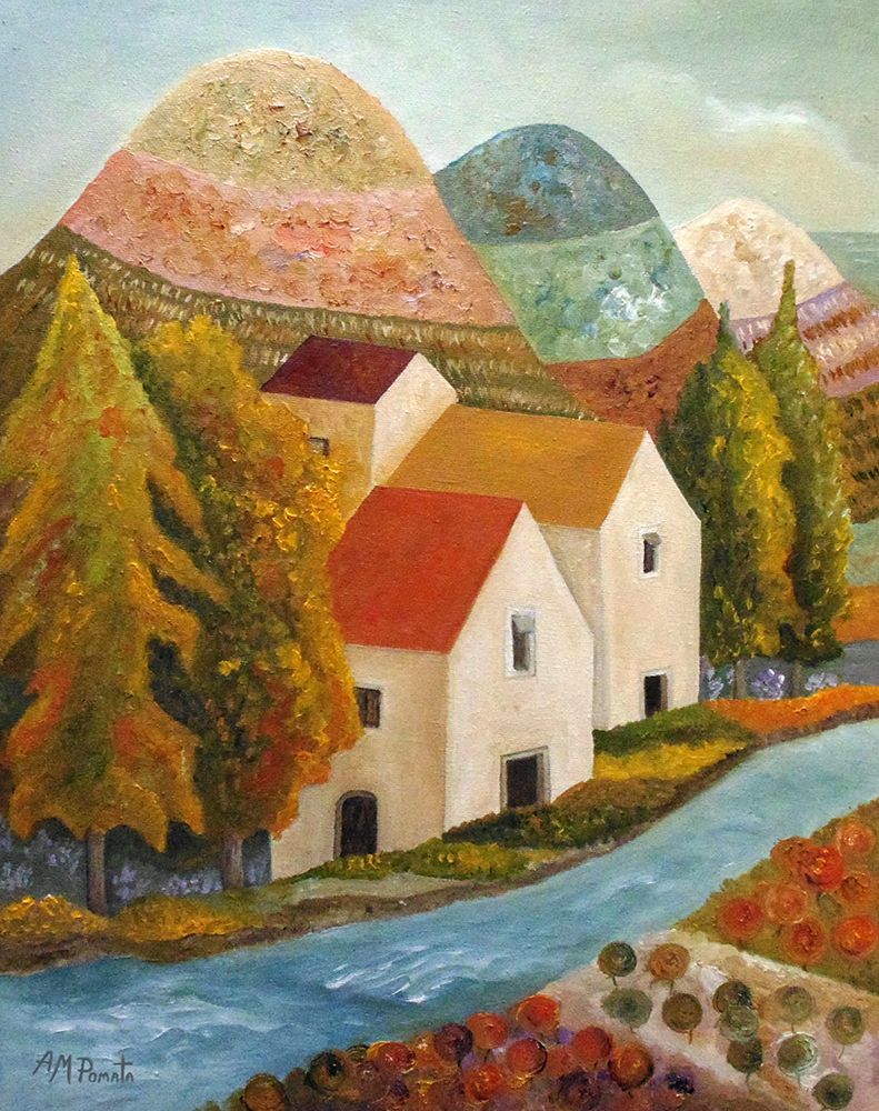 Wall art: Autumn Flow, by Pomata, Angeles M.