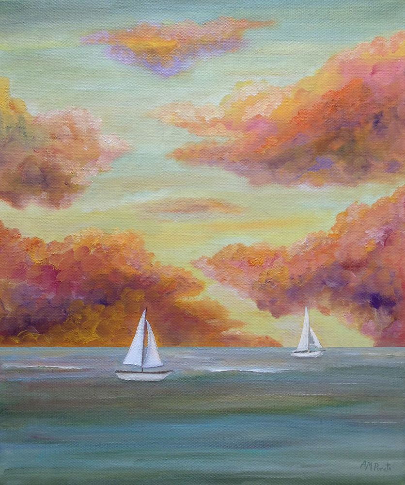 Wall art: Autumn Sailing, by Pomata, Angeles M.