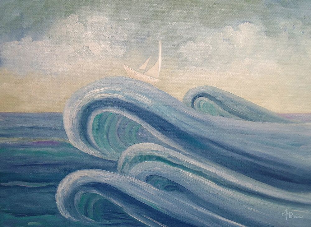 Wall art: Crowning the Waves, by Pomata, Angeles M.