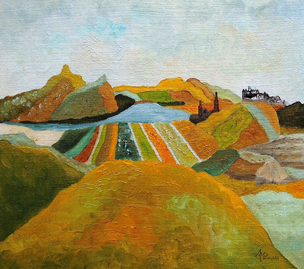 Wall art: Edinburgh From Above, by Pomata, Angeles M.