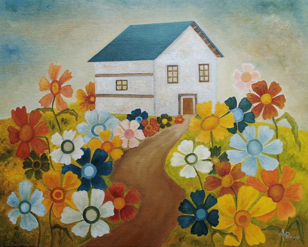 Wall art: Fenced By the Joy, by Pomata, Angeles M.