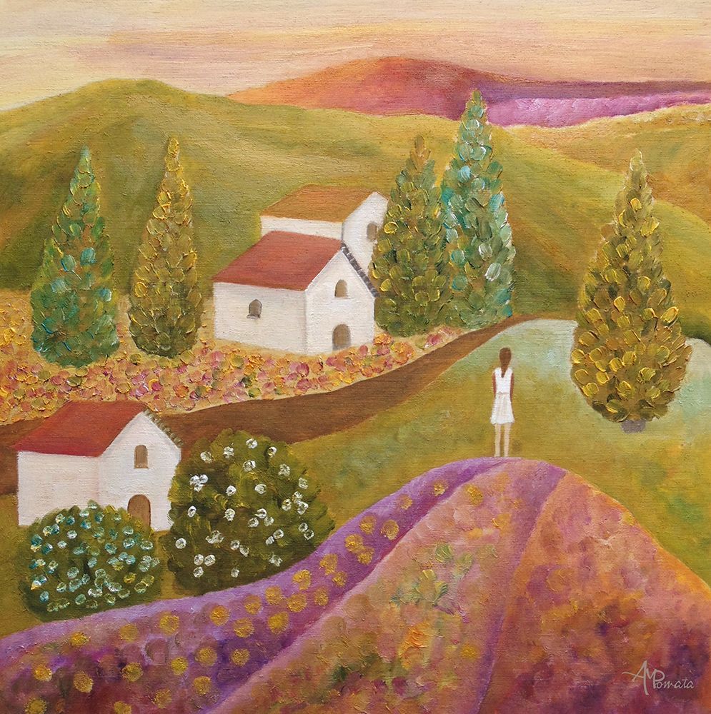 Wall art: Hometown Girl, by Pomata, Angeles M.