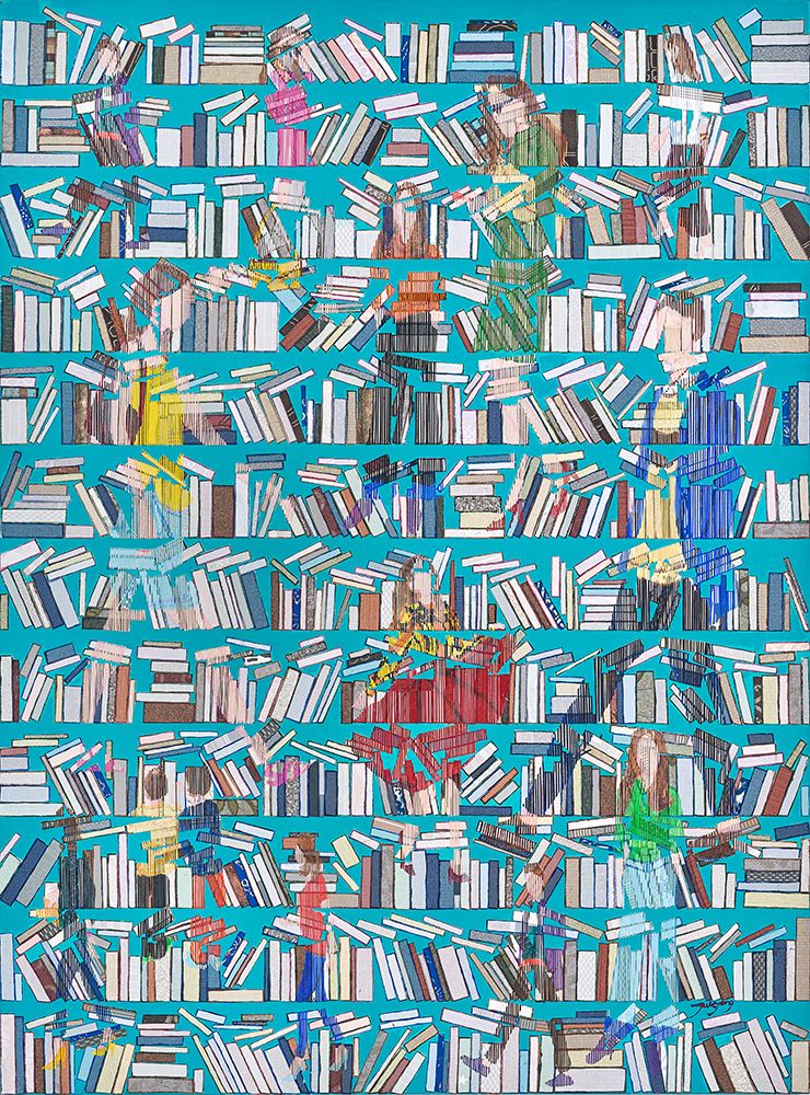 Wall Art Painting id:680422, Name: Book Cafe, Artist: Park, Jukyong