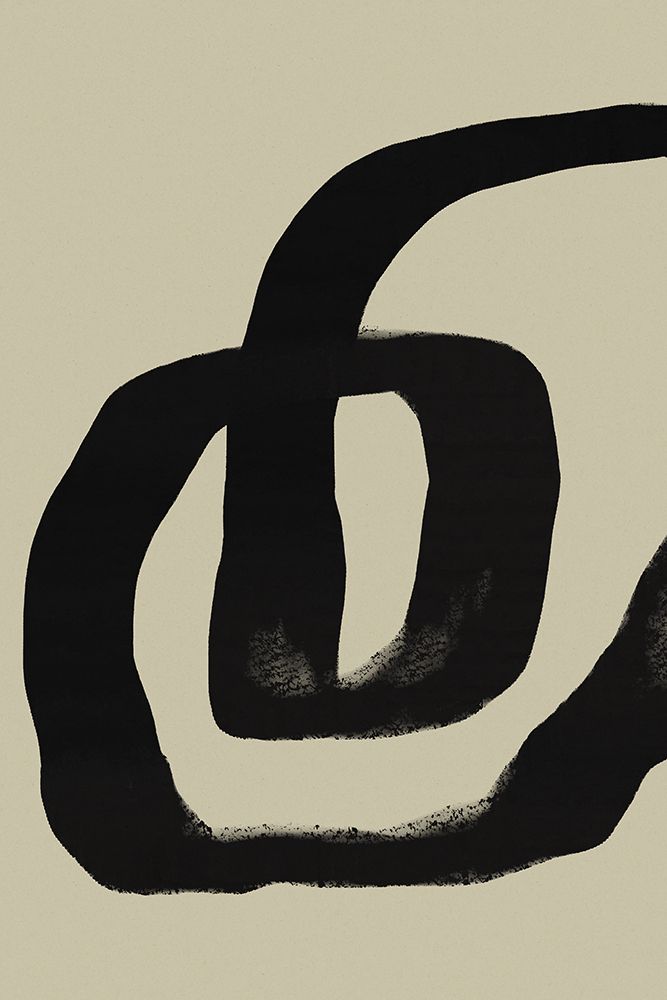 Art Print: Black Strokes No 19