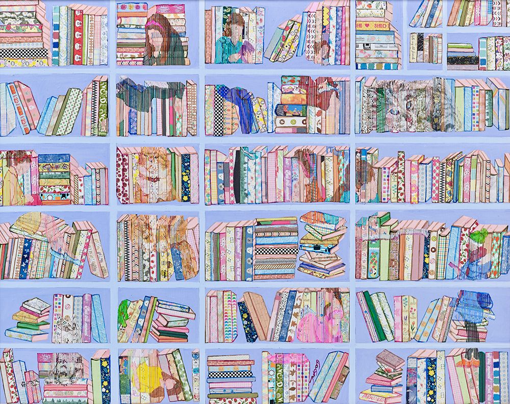 Wall art: Book Cafe, by Park, Jukyong