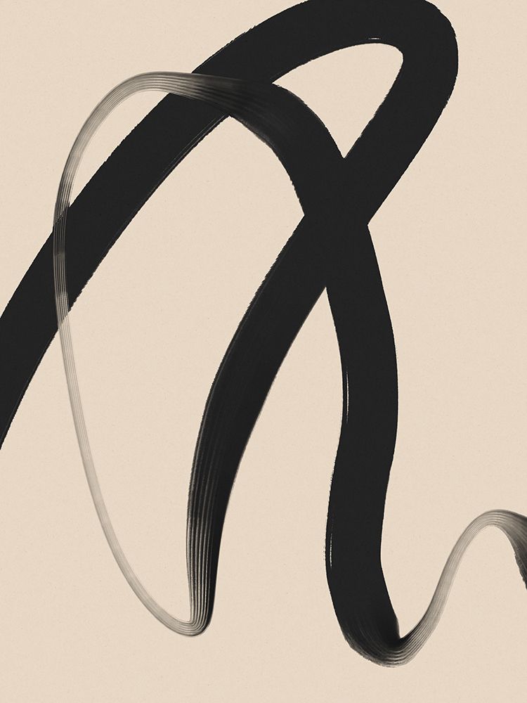 Art Print: Black Strokes No 25