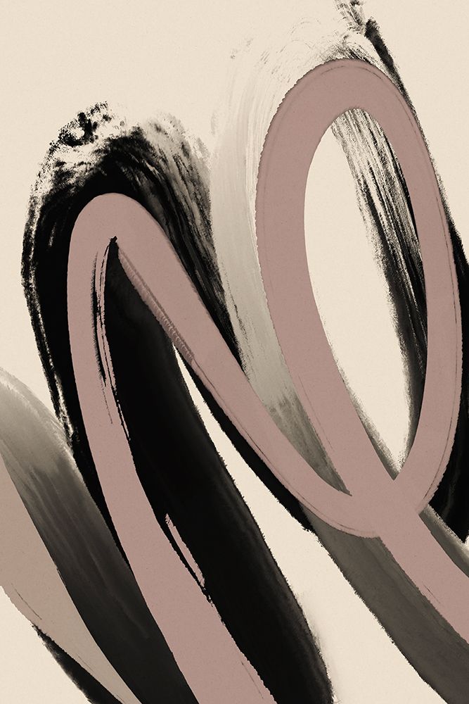 Art Print: Black Strokes No 29