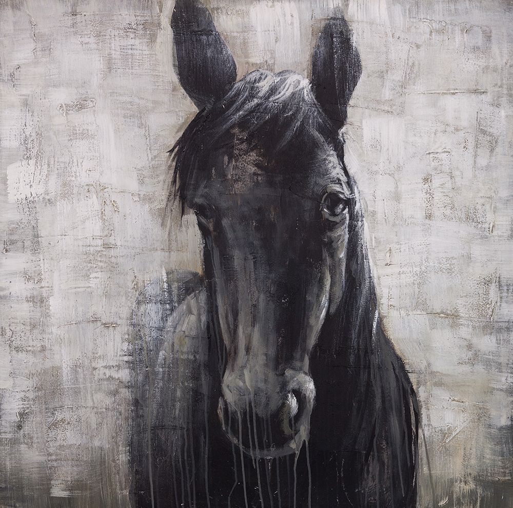 Wall art: BLACK HORSE, by Atelier B Art Studio
