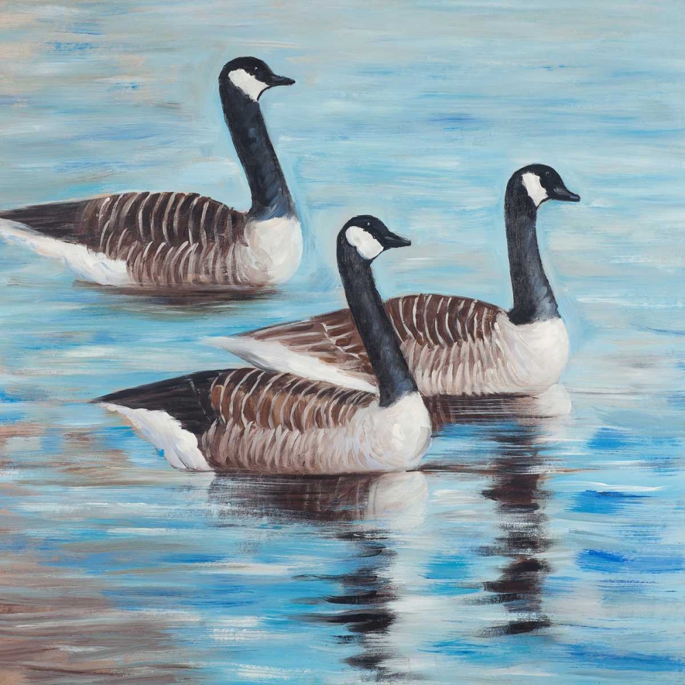 Wall Art Painting id:150821, Name: Bustards in the Water, Artist: Atelier B Art Studio