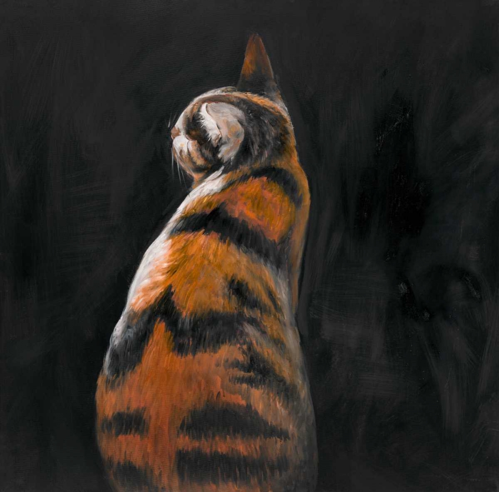 Wall Art Painting id:150823, Name: Cat Back View, Artist: Atelier B Art Studio
