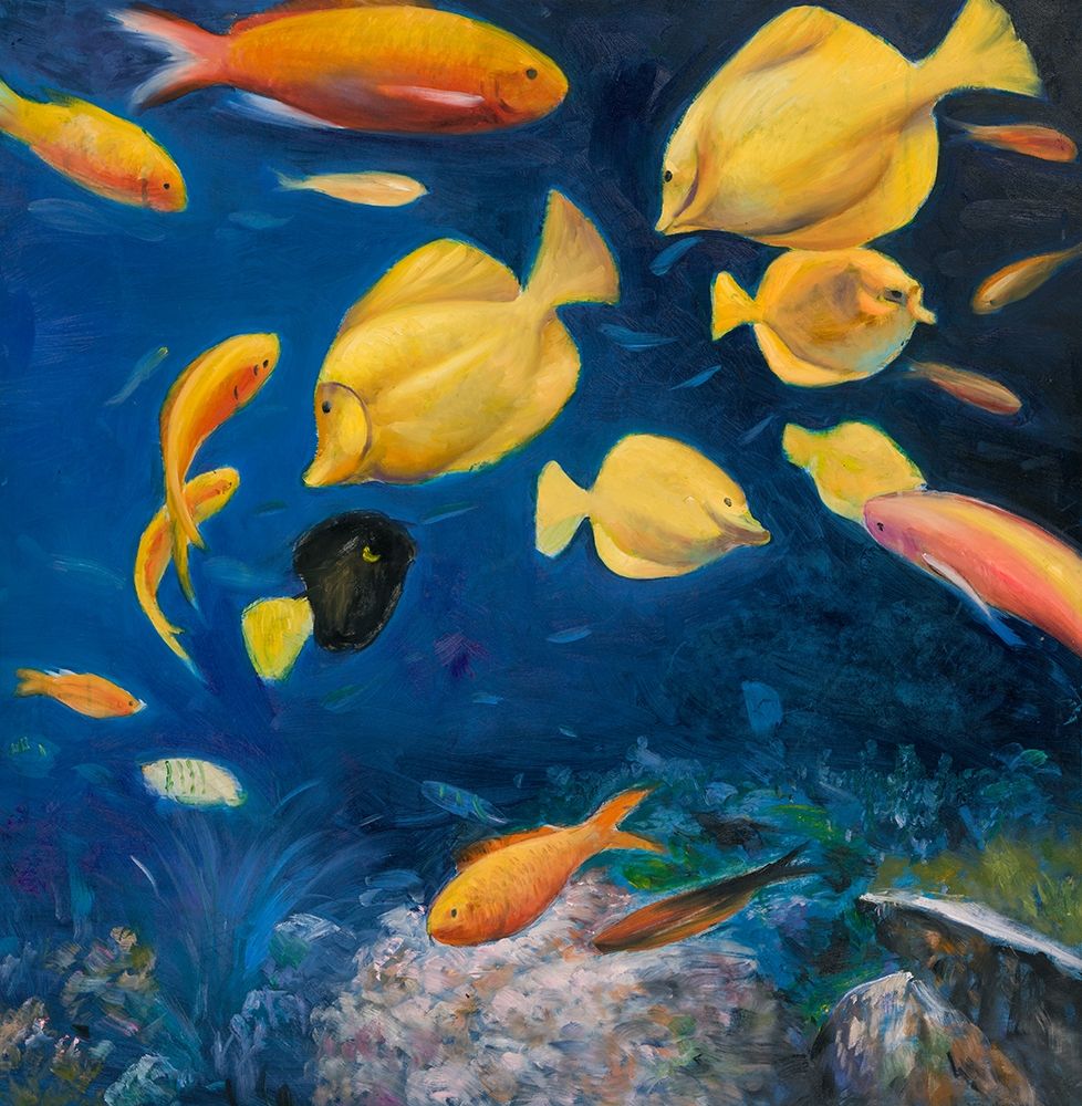 Wall art: FISH UNDER THE SEA, by Atelier B Art Studio