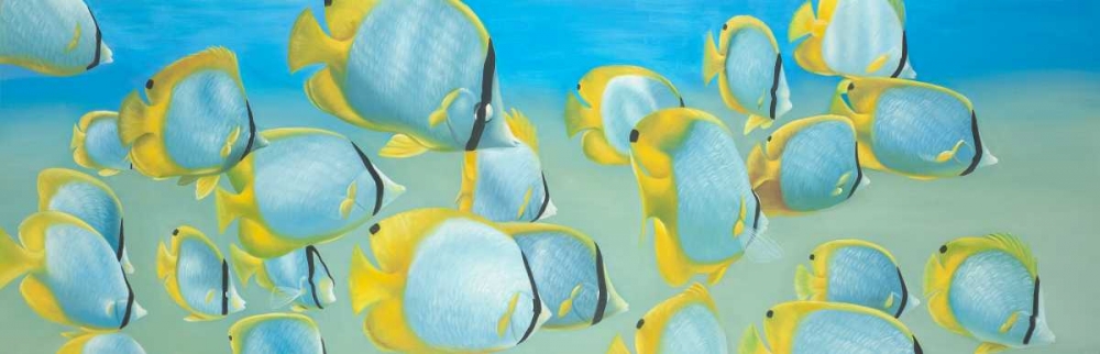 Wall Art Painting id:150827, Name: Butterfly Fishs, Artist: Atelier B Art Studio