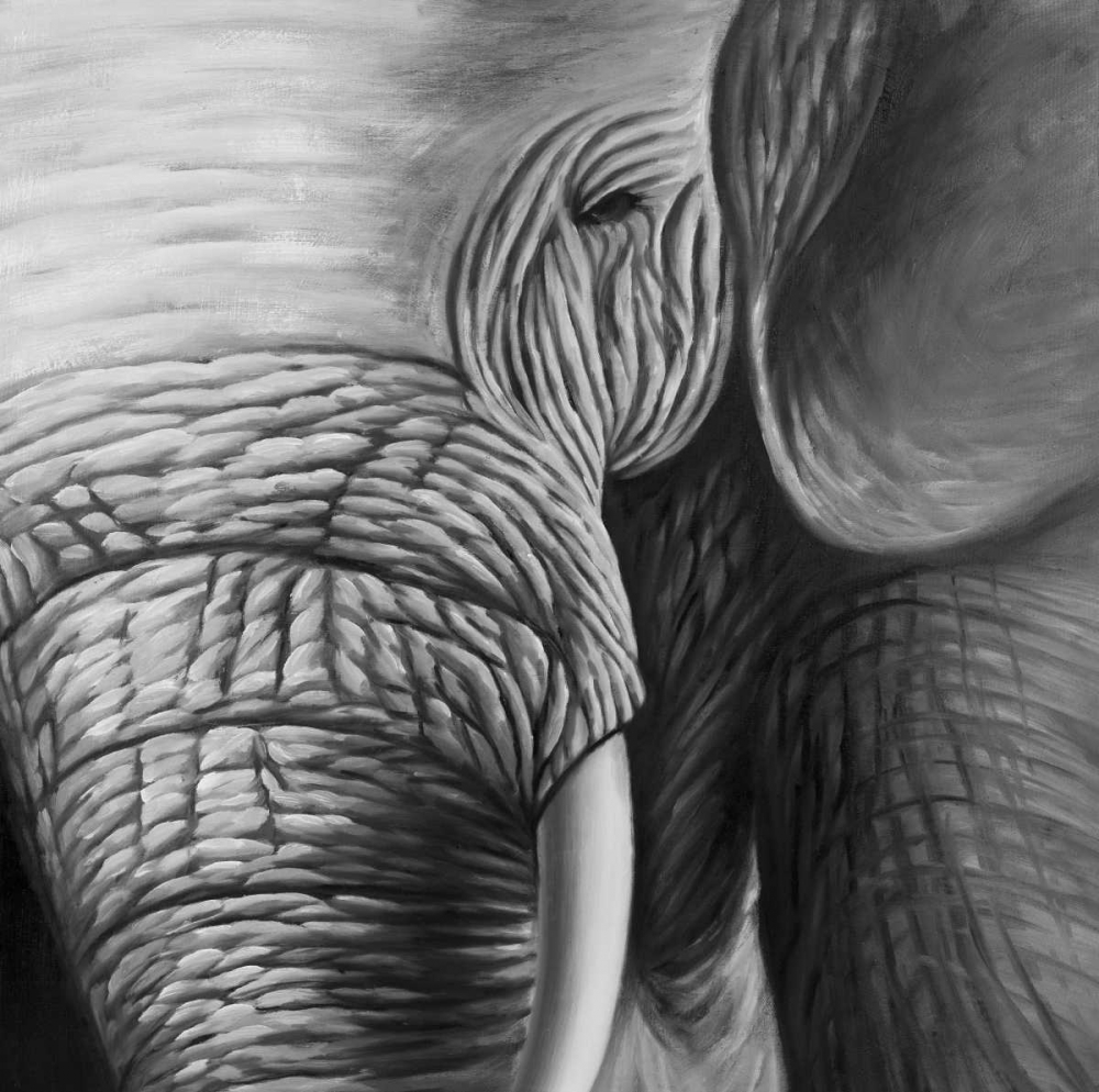 Wall art: Elephants, by Atelier B Art Studio