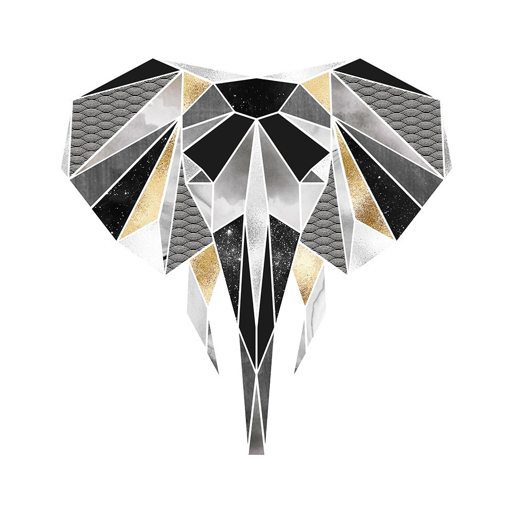 Wall Art Painting id:220703, Name: GEOMETRIC ELEPHANT, Artist: Atelier B Art Studio