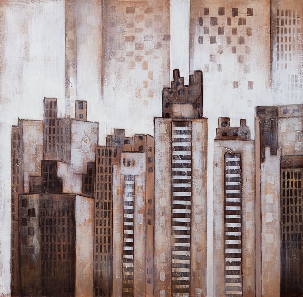 Wall art: SQUARE CITY, by Atelier B Art Studio