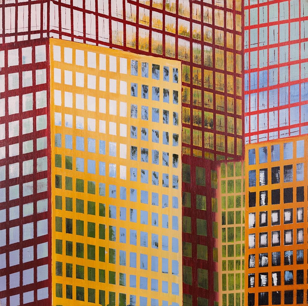 Wall Art Painting id:211904, Name: SKYSCRAPER WINDOWS, Artist: Atelier B Art Studio