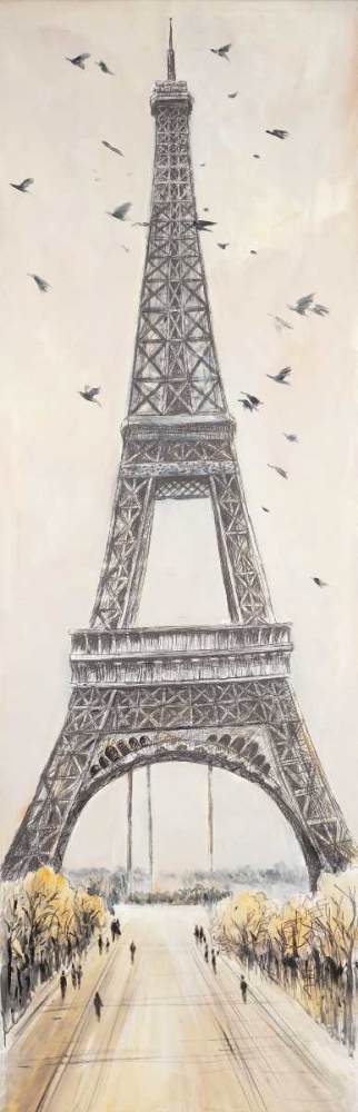 Wall Art Painting id:150880, Name: Eiffel Tower in Paris, Artist: Atelier B Art Studio