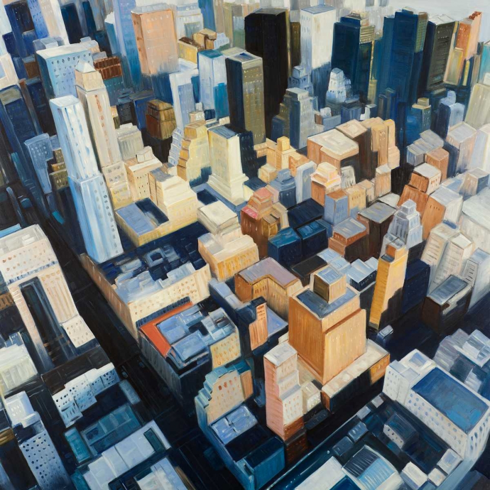 Wall Art Painting id:150887, Name: Manhattan view of the Empire State Building, Artist: Atelier B Art Studio