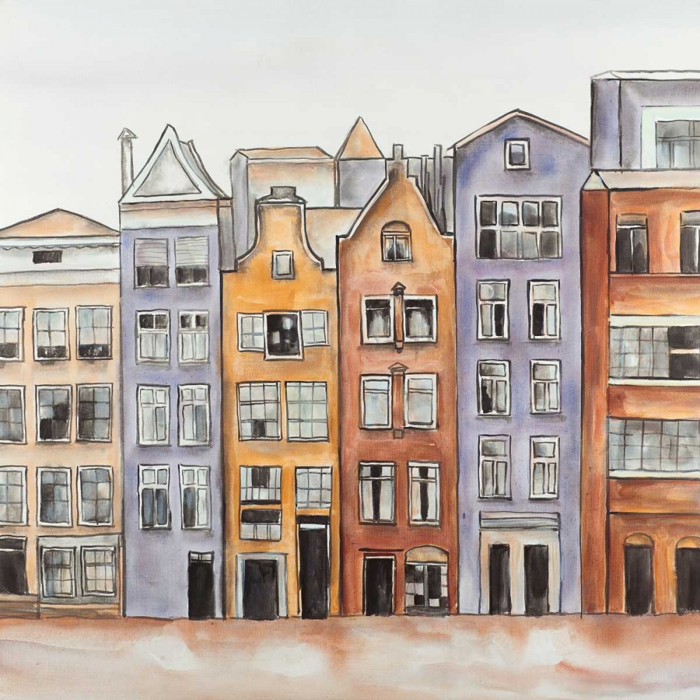 Art Print: Amsterdam Houses Hotel 