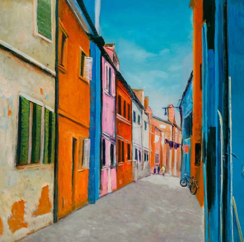 Wall Art Painting id:150892, Name: Colorful Houses in Italy, Artist: Atelier B Art Studio