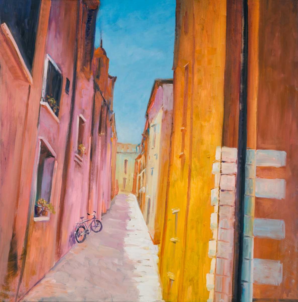 Wall Art Painting id:150893, Name: Colorful Houses on the Streets of Collioure, Artist: Atelier B Art Studio