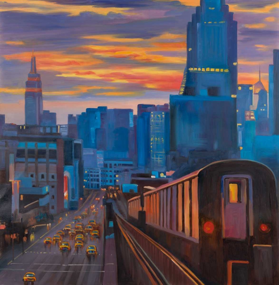 Wall Art Painting id:150897, Name: Subway in New-York City, Artist: Atelier B Art Studio