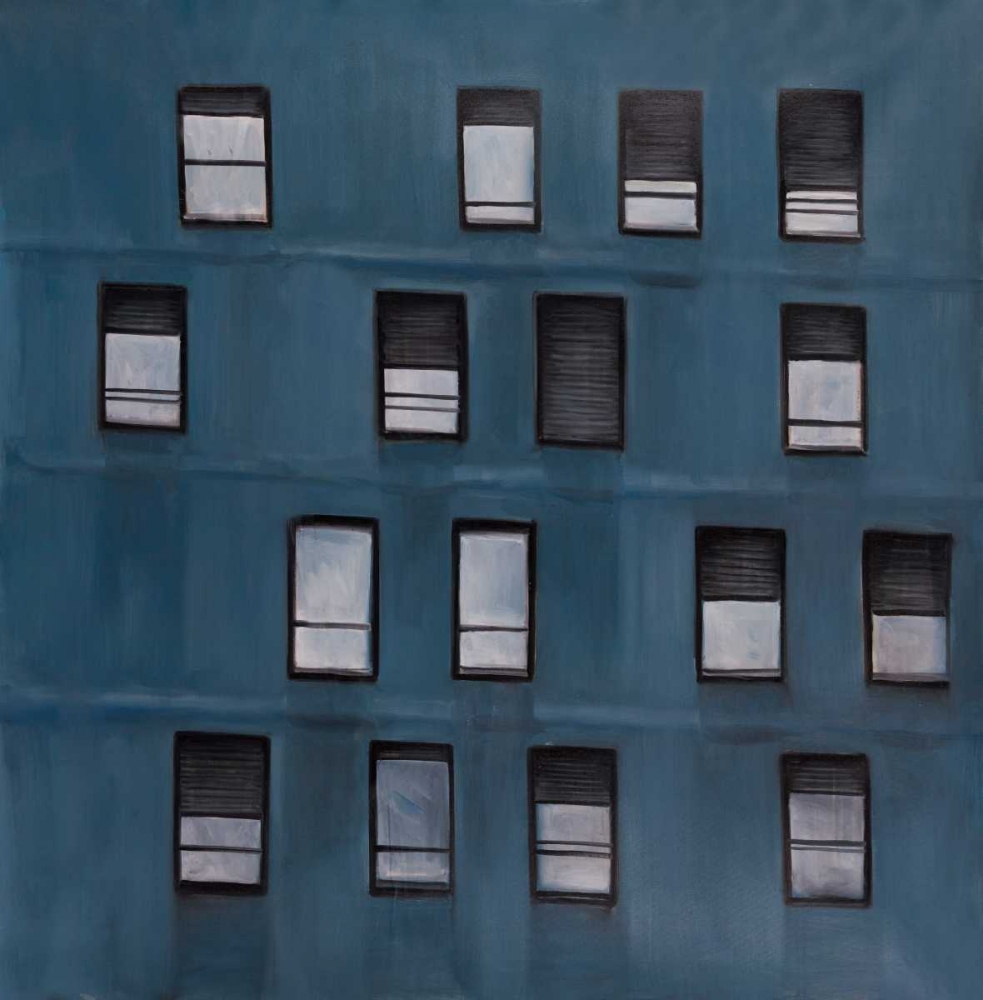 Art Print: Building Architecture with Random Windows