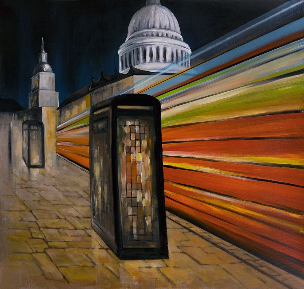 Art Print: FAST LONDON BUS 