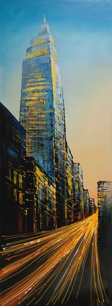 Wall Art Painting id:150907, Name: In the Street of Empire State Building, Artist: Atelier B Art Studio