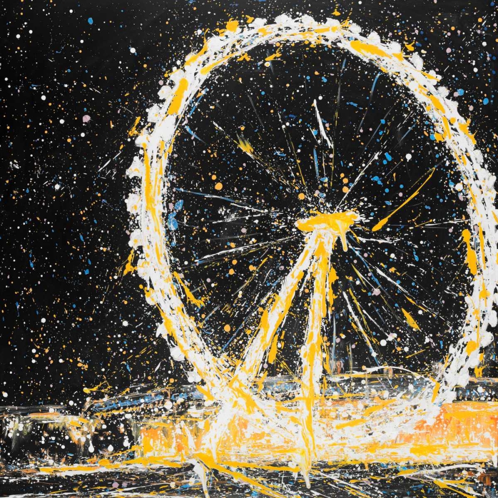Wall Art Painting id:174710, Name: Abstract London Eye, Artist: Atelier B Art Studio