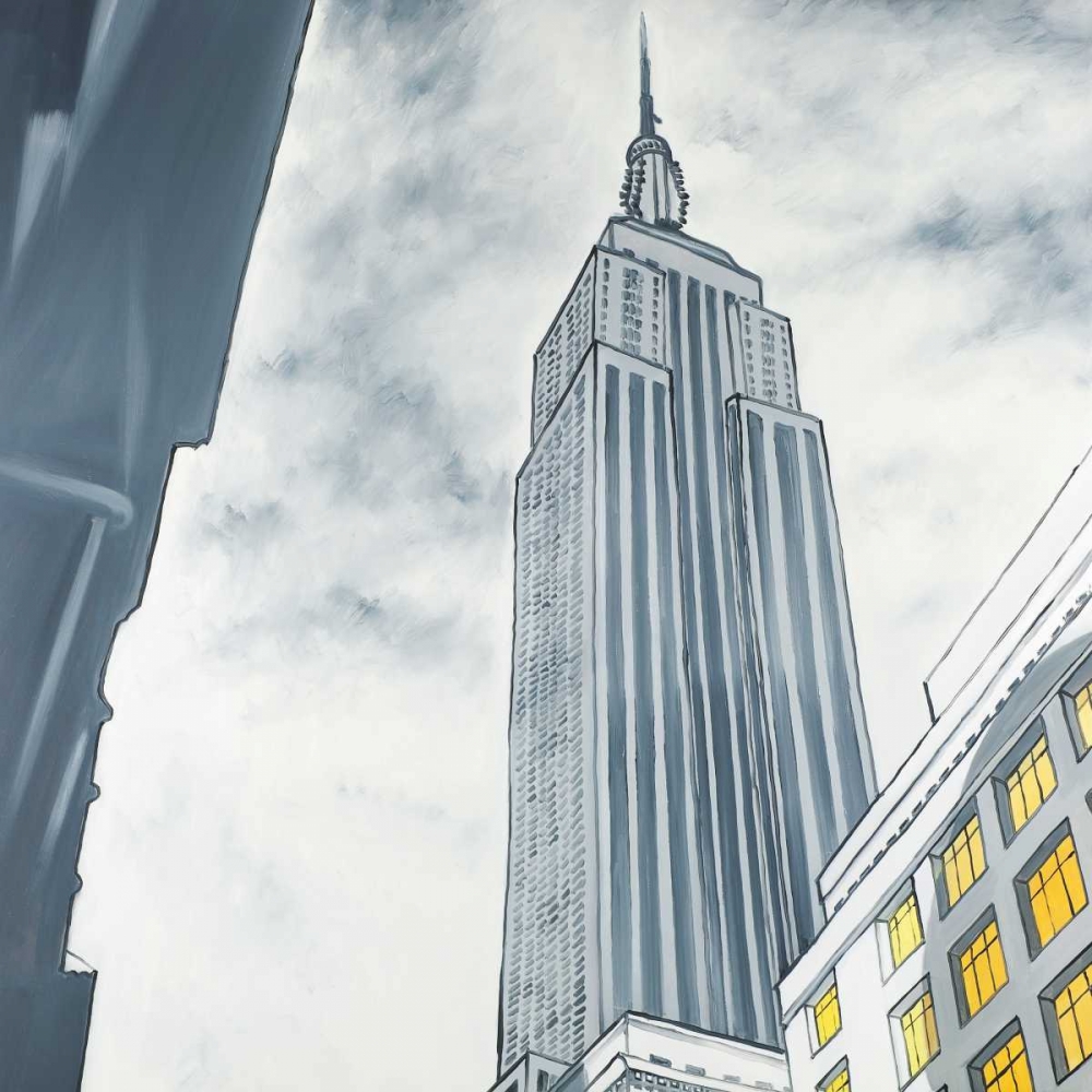 Art Print: Outline of Empire State Building