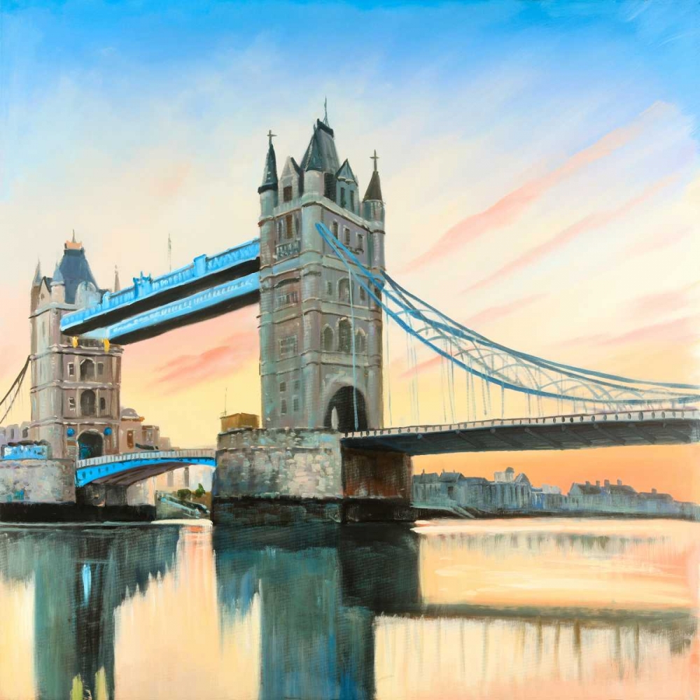Wall art: Sunset on the London Bridge, by Atelier B Art Studio