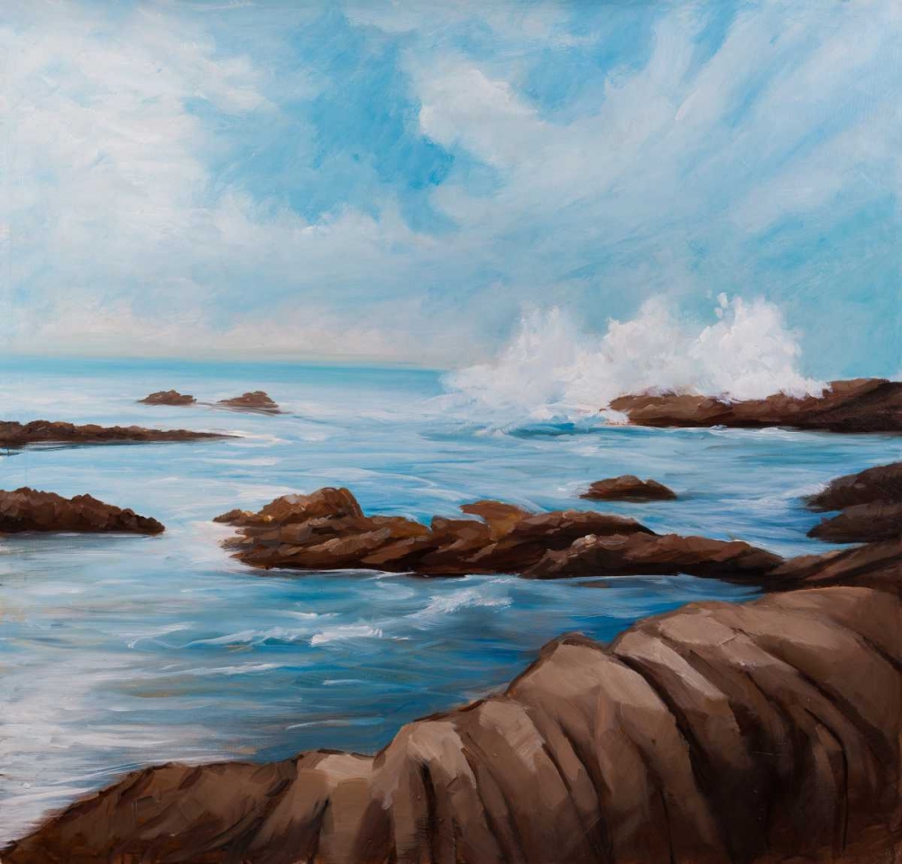Wall Art Painting id:150915, Name: Seaside Storm, Artist: Atelier B Art Studio