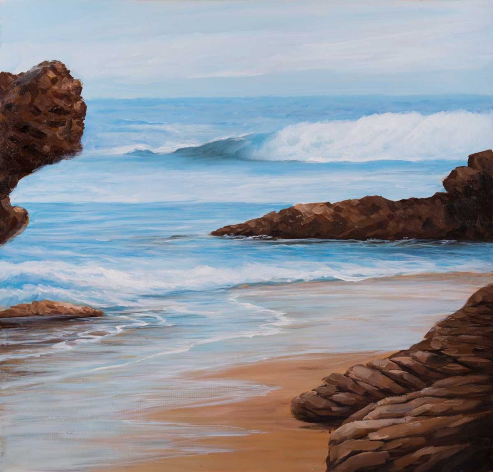 Wall Art Painting id:150916, Name: Rocks and Seaside, Artist: Atelier B Art Studio