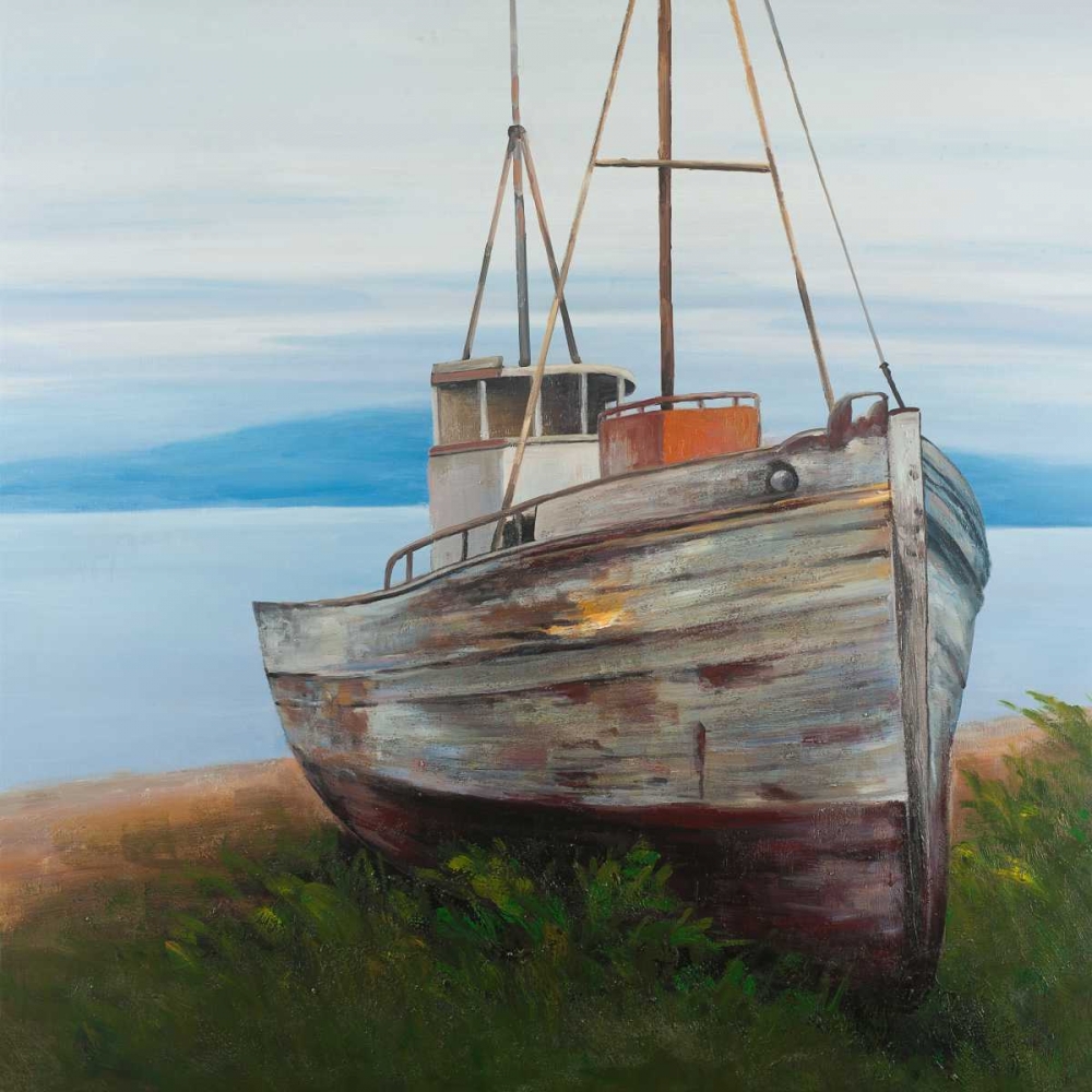 Wall Art Painting id:150929, Name: Old Abandoned Boat, Artist: Atelier B Art Studio