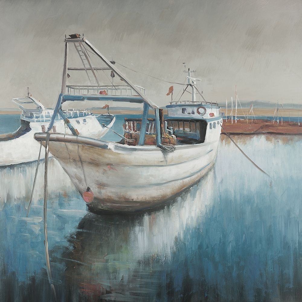 Wall art: Fishing boat, by Atelier B Art Studio