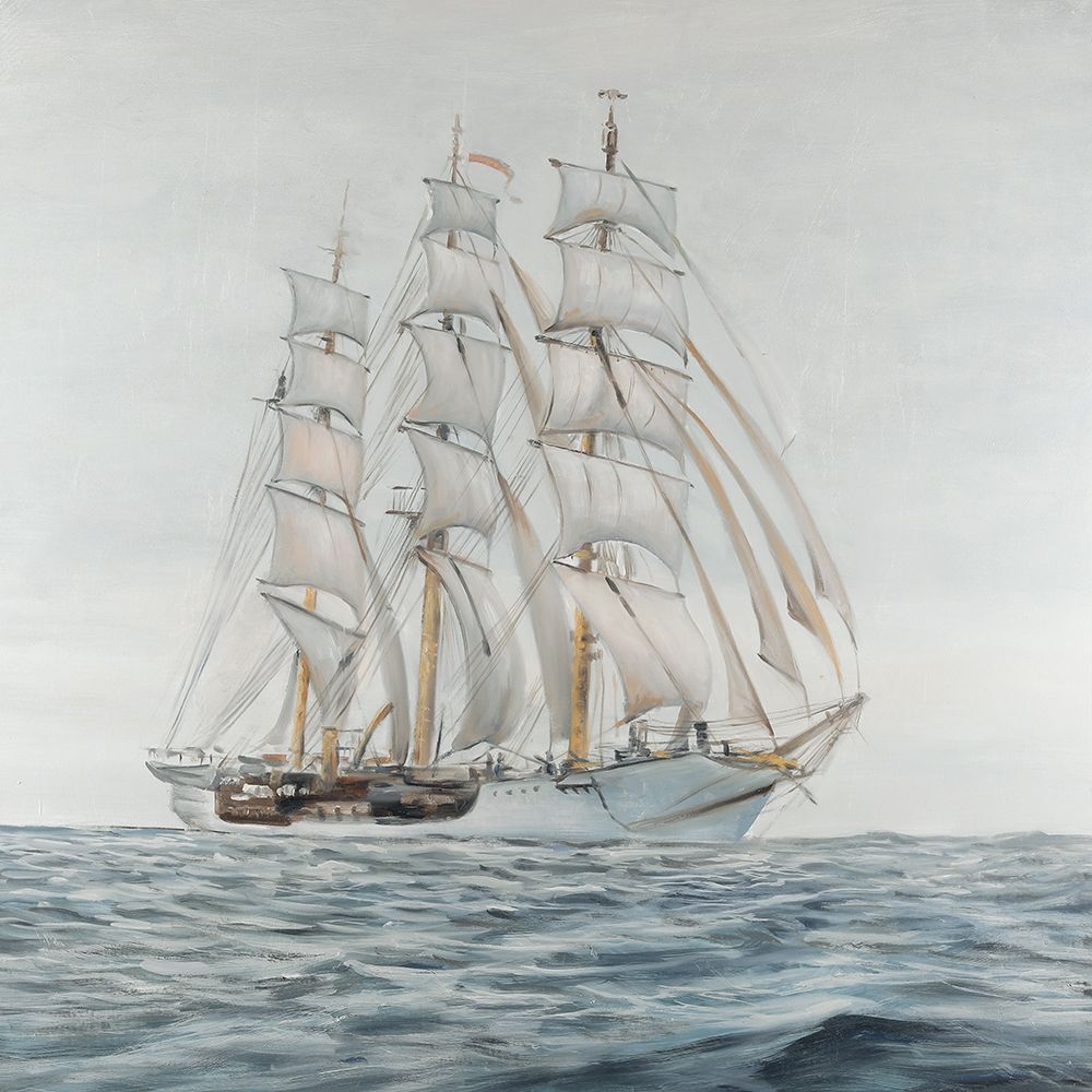 Wall Art Painting id:194020, Name: Sailingboat by a Cloudy Day, Artist: Atelier B Art Studio