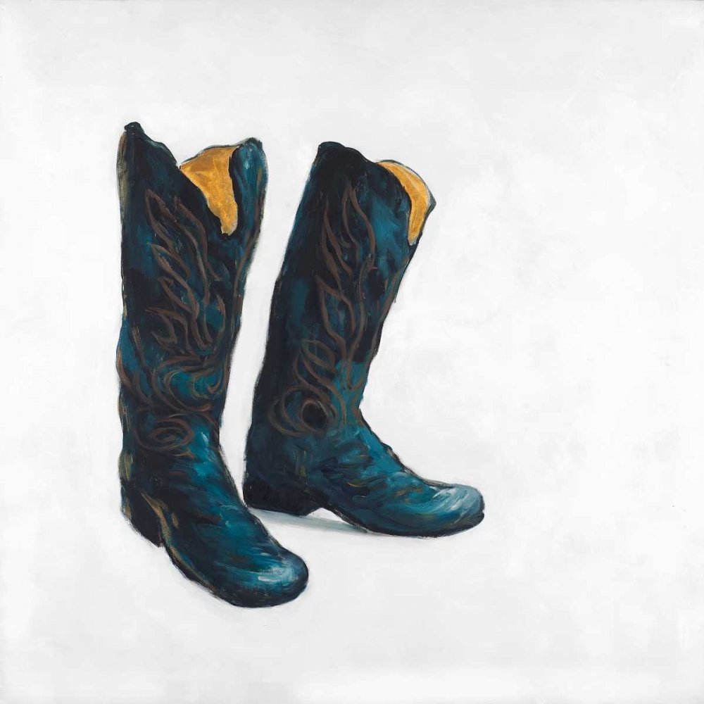 Art Print: Cowboy Boots in Leather