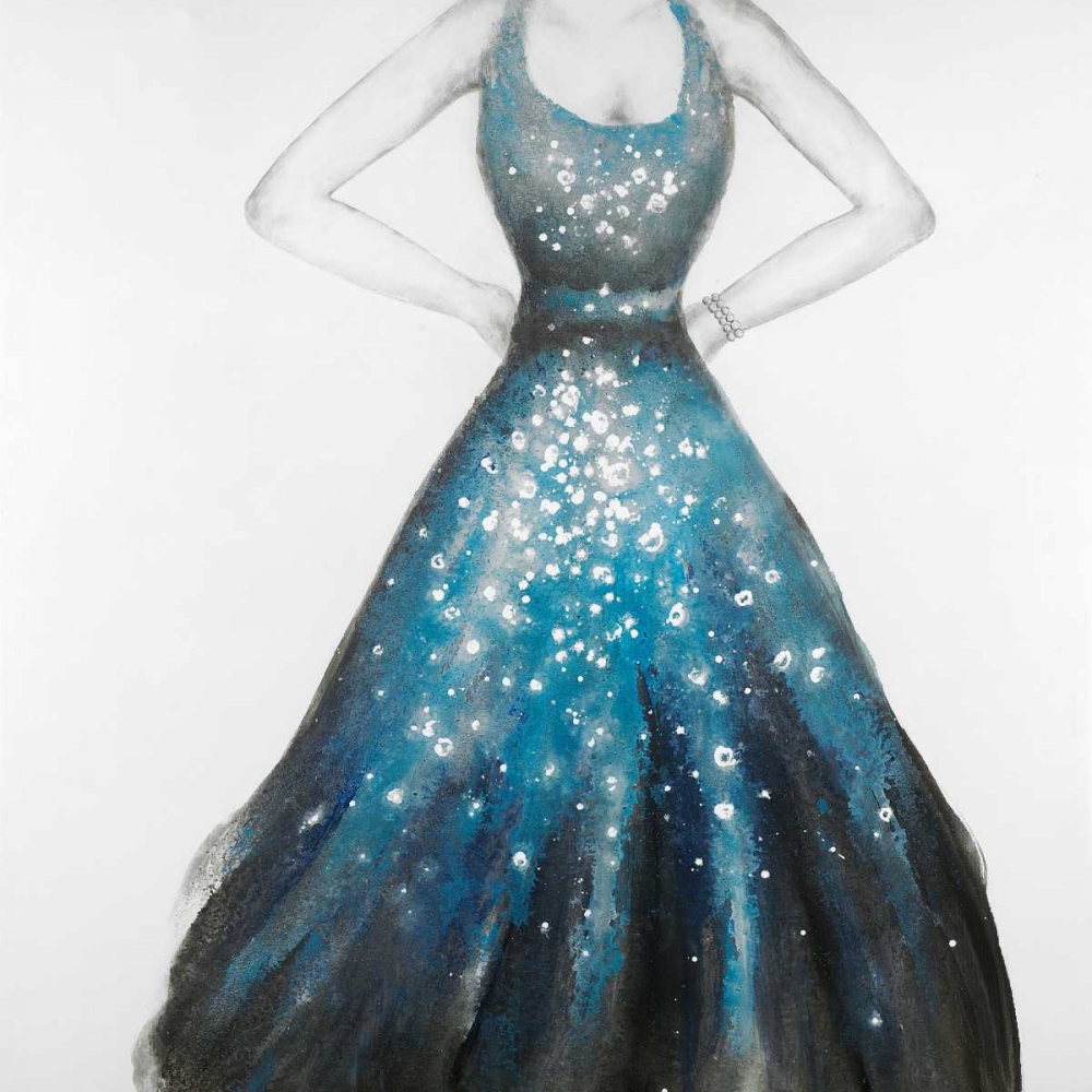 Art Print: Blue Princess Dress
