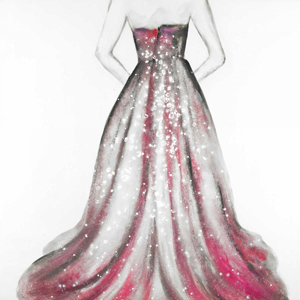Wall Art Painting id:150955, Name: Pink Princess Dress, Artist: Atelier B Art Studio