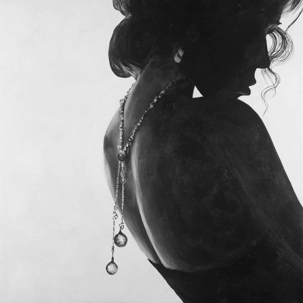 Wall art: Classic Woman with Jewelry, by Atelier B Art Studio